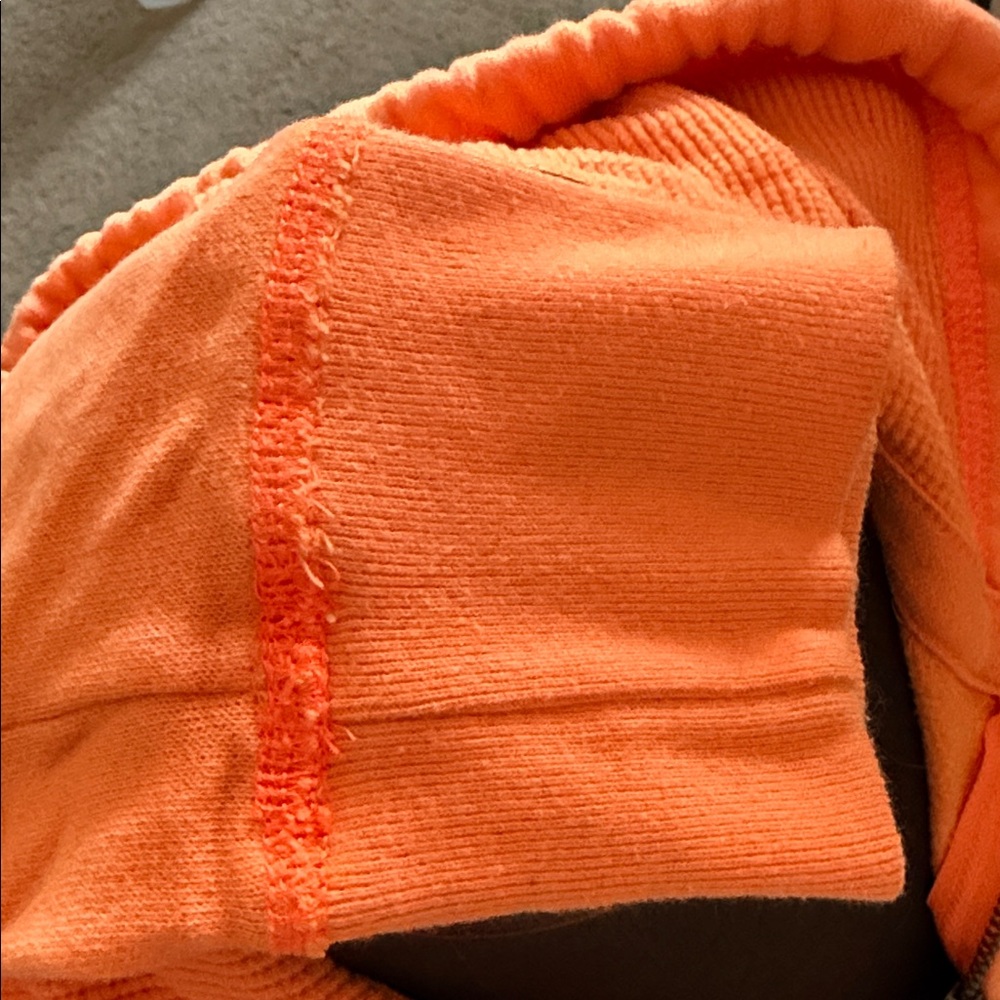 Vintage Hollister Highlighter Orange Coastal Cruisers Full Zip Hoodie - Picture 5 of 7